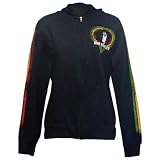 Catch A Fire - One Love Smile Zip Hoodie Ladies Womens Zip Hoodie In Black