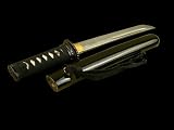 Hand Forged 10 Folded 1024 Layer Functional Black Tanto #130