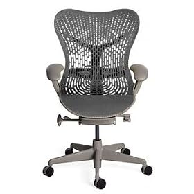 Mirra Chair - Fully Featured Graphite on Graphite by Herman Miller by Herman Miller