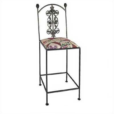 Rose Bar Arm Chair Finish: Antique Bronze, Fabric: Shells
