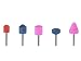 Wolfcraft 2142 Mini Mounted Stones (Set 5)