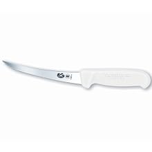 Victorinox Cutlery 6-Inch Stiff Boning Knife, Extra Wide, White Fibrox Handle