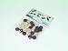 30er-Set Backgammon Spielsteine aus Ahorn-Holz (21 mm), braun/natur