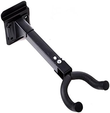 A Trust Long Size Guitar Wall Holder Stand Wall Mount Hanging Guitar Stand 1pcs Black