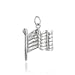 Silver American Flag * CHARM for bracelet