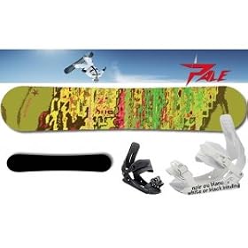 Sandstorm Green 150 PALE et Fixation snowboard