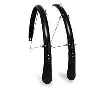 Planet Bike 7026-5 Full Hybrid Cascadia Mudflaps (Black,45-mm width/130-mm)