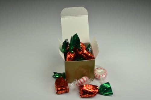 Gold 2" X 2" X 2" Glossy Wedding Favor Candy Gift Box - Pack of 25