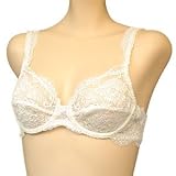 Orlfa : Orlfa $69 White Lace Mesh Demi Bra #0303 sz 34B 34C 36C