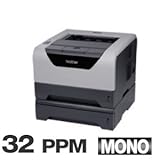 New Brother Wireless Mono Laser Printer W/ Duplex Dual Paper Trays 1200 X 1 ....