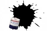 Humbrol Paint No 33 Black - Matt -12ml Acrylic