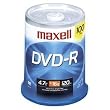 Maxell - 100 x DVD-R - 4.7 GB 16x - spindle - storage media