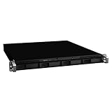 Synology Rack Station 4-Bay (Diskless) 1U NAS Rackmount Network Attached Storage RS411 (Black)