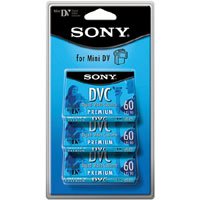 Click here to buy Sony DVC 60-min Premium without chip 3 Pack DVM-60PRL by Sony.