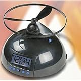 Flying Digital Alarm Clock - Black