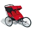 Performance Series Double Jogging Stroller with 16" Wheels in Red