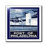 WPA Philly Poster - 6 Inch Glass Tile