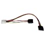 Tripp Lite P946-12I Serial ATA (SATA) Dual Power Adapter Cable - 4pin/2x15pin SATA - 12in