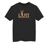 I Love My Ocicat - Youth T-Shirt, Black, Medium