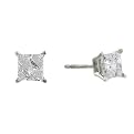 .25 ct. t.w. Princess-Cut Diamond Stud Earrings in 14K White Gold