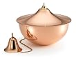 5" Smooth Polished Copper Yard and Garden Oil Lamp