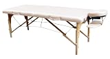 Sivan Health and Fitness Salon Size Portable Massage Table Total Kit, Beige