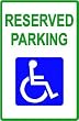 HANDICAP PARKING medical disabled NEW sign