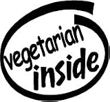 Vegetarian Inside Vinyl Graphic Sticker Decal