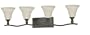 Yosemite Home Decor 9994DB Redwood 37-Inch 4-Light Bathroom Vanity, Dark Brown