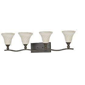 Yosemite Home Decor 9994DB Redwood 37-Inch 4-Light Bathroom Vanity, Dark Brown by Yosemite Home Decor