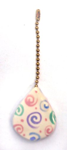 Ceiling Fan Pull Chain: Pastel Swirl