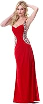Hot Sale Prom One Shoulder Dress New Elegant Long Gown #932 (16, Red)