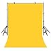 LYLYCTY 5x7ft Photography Studio Non-Woven Backdrop Yellow Backdrop Solid Color Backdrop Simple Background LY090