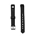 bayite Accessory Silicone Watch Bands with Watch Buckle for Fitbit Alta Black, 5.5 - 7.8 inches