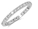Cubic Zirconia Bands - Sterling Silver Easy to Match CZ Wedding Band