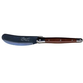 Laguiole Set of Two Canape Knives, Mahogany by Sisson