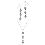 Sterling Silver Baroque Freshwater Cultured Gray Pearl ... thumbnail