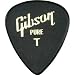 Gibson Standard Celluloid Guitar Picks - 1 Dozen, Black Thin