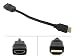 Electronics : HDMI Cable male to female 28AWG Port Saver - 8 inches (Gold-Plated)