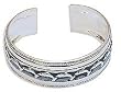Womens Gift - Cuff Bracelet Sterling Silver Jewelry in Adjustible (brclt151)