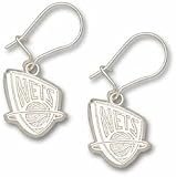 New Jersey Nets Sterling Silver Dangle Earrings
