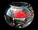 Golf - 19th Hole Design - Hand Painted - 19 oz. Bubble Ball with candle