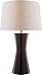 Table Lamp with Coffee Ceramic Body - Cruzito Collection