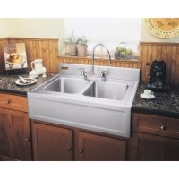 Elkay ELITE GOURMET SINK Double Bowl Apron Front 3626EGDF-4