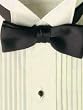 Ivory Tuxedo Shirt - Microfiber 1/4 Inch Pleat, Wing Collar
