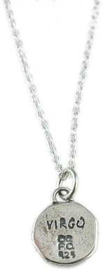 Small Sterling Silver Virgo Necklace