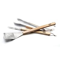 Kingsford 3-Piece Kentucky BBQ Tool Set, Spatula, Tongs and Fork