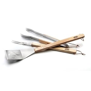 Kingsford 3-Piece Kentucky BBQ Tool Set, Spatula, Tongs and Fork by 