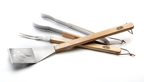 Kingsford 3-Piece Kentucky BBQ Tool Set, Spatula, Tongs and Fork