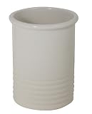 Chantal 2 Quart/5 1/2 Inch x 7 Inch Ceramic Ringed Utensil Holder, Glossy White